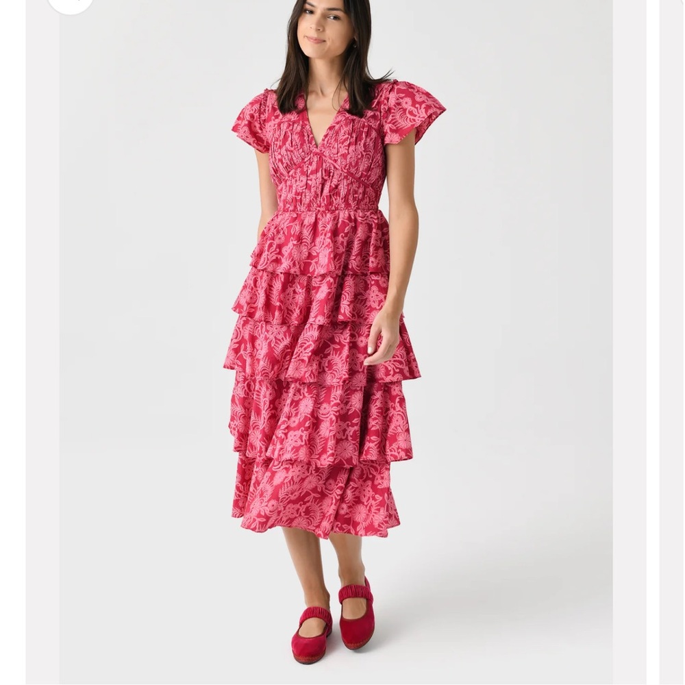 Banjanan Brigit Pink Ruffle Dress